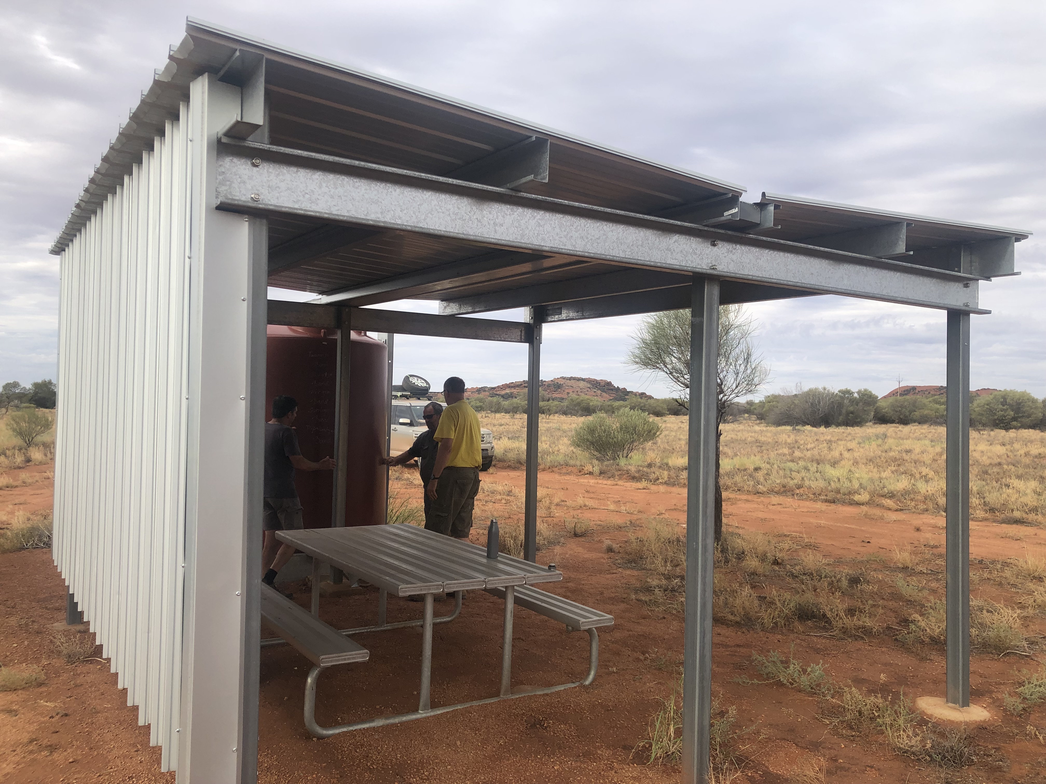 APY Lands Shelter Project - Completed shelter
